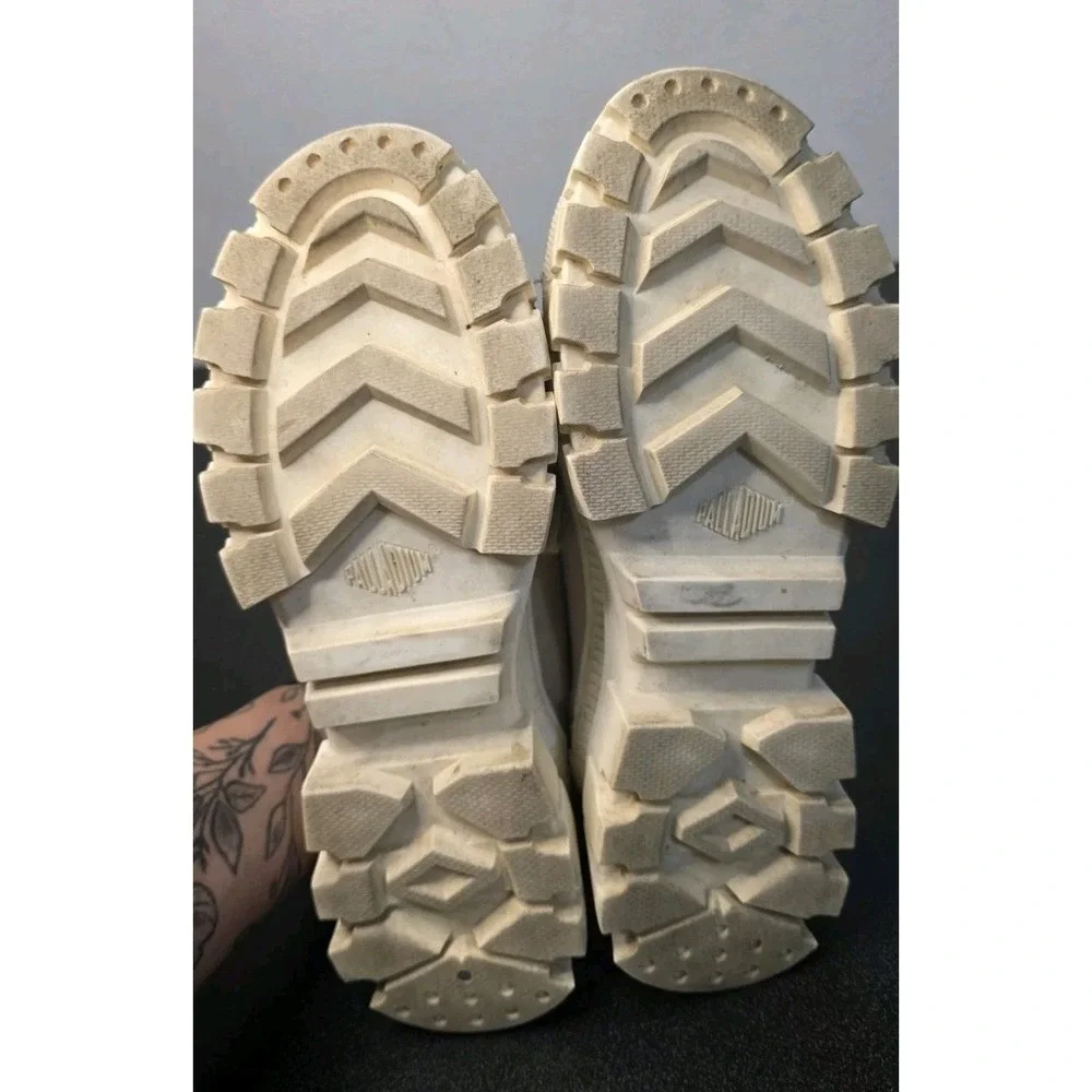 Palladium‎ Womens Revolt Lo Tx String Beige Fashion Sneaker 6.5 Platform Core